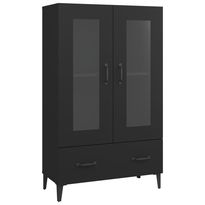 Kaappi musta 70x31x115 cm tekninen puu (12556)