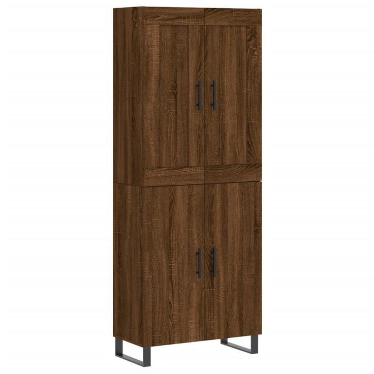 Kaappi ruskea tammi 69,5x34x180 cm tekninen puu (99584)