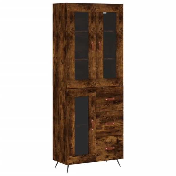 Kaappi savutammi 69,5x34x180 cm tekninen puu (98574)