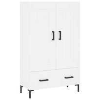 Kaappi valkoinen 69,5x31x115 cm tekninen puu (30324)