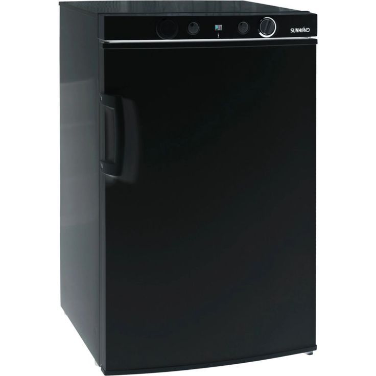 Kaasujääkaappi pakastelokerolla Sunwind Ventus 100TC 52cm musta