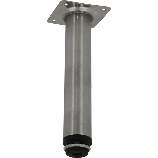 Kalustejalka Pisla, 30x870mm, harjattu nikkeli