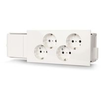 Kanavapistorasia Ensto Educt, 4S/16A/IP20, valkoinen
