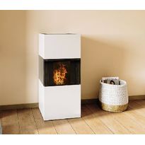 Pellettitakka Dicla Kim Glass 8kW, ilmakiertoinen