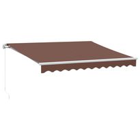 Käsin kelattava markiisi ruskea 300x250 cm (15633)