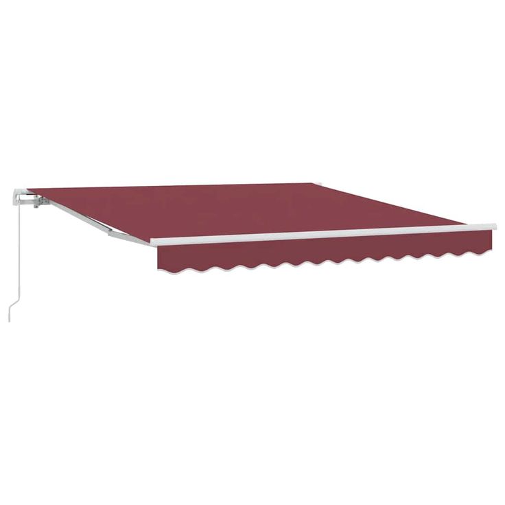 Käsin kelattava markiisi viininpunainen 300x250 cm (15228)