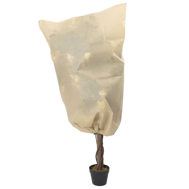 Kasvien fleecepeite kiristysnaruilla 12 kpl 70 g/m² 0,8x0,8 m (03555)