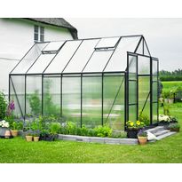 Kasvihuone Magnum 9,9m², 6mm kennolevyllä, vihreällä rungolla