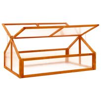 Kasvihuone ruskea 114x80x50 cm kuusi (16415)