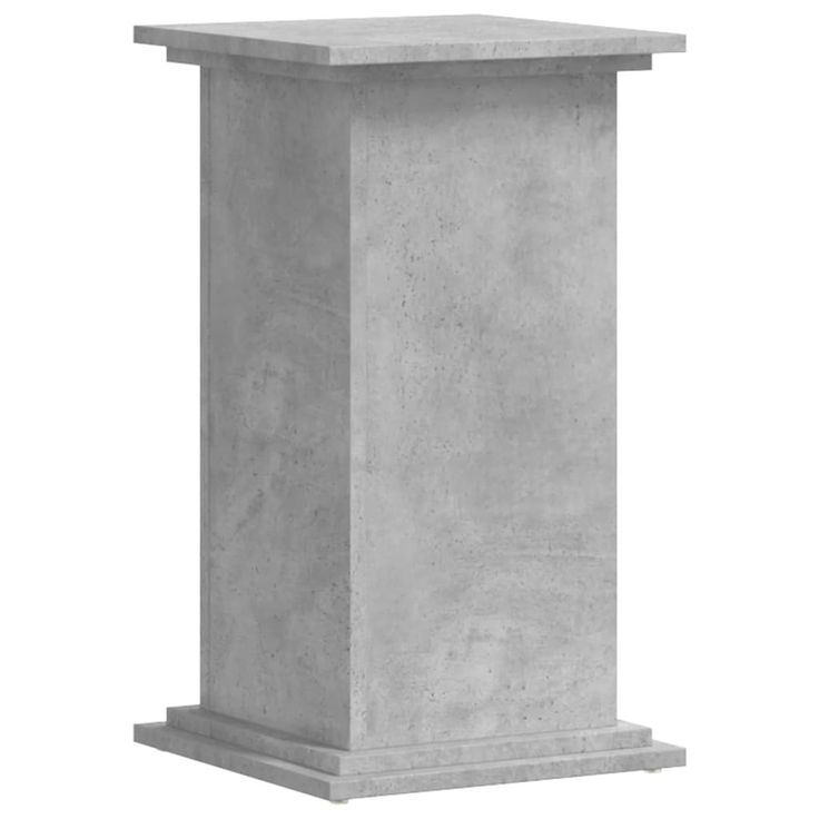 Kasviteline betoninharmaa 33x33x60 cm tekninen puu (52963)