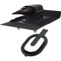 Tiilikaton läpivienti Vilpe Solar Unitile Click, musta