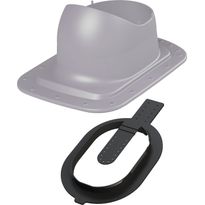 Peltikaton läpivienti Vilpe Classic Loiva Click, vaaleanharmaa, Verkkokaupan poistotuote