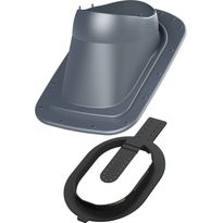 Peltikaton läpivienti Vilpe Classic Vino Click, harmaa, Verkkokaupan poistotuote