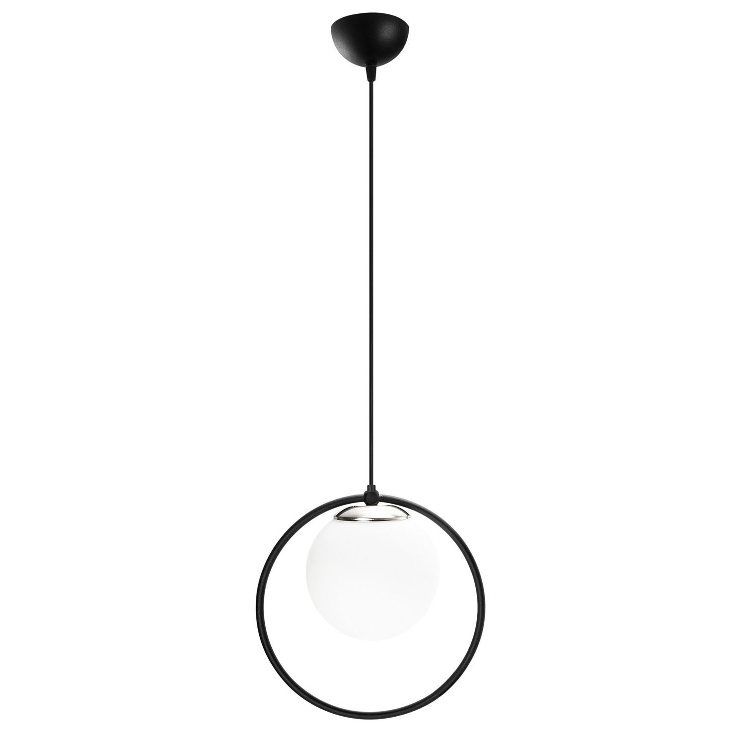 Kattovalaisin Linento Lighting Dolunay, musta/valkoinen