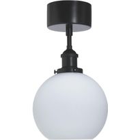 Kattovalaisin PR Home Omega, Ø200x360mm, musta/opaalivalkoinen