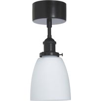 Kattovalaisin PR Home Rock, Ø140x340mm, musta/opaalivalkoinen
