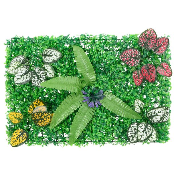 Keinotekoinen kasviaita 24 kpl vihreä 40x60 cm (66639)