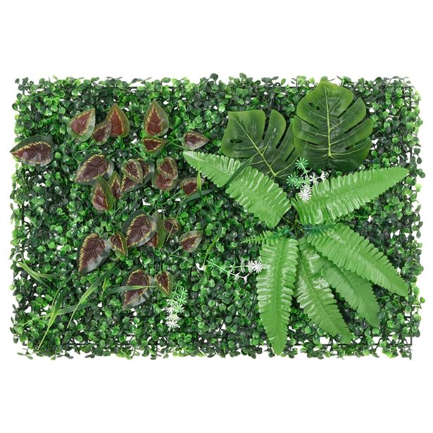 Keinotekoinen kasviaita 24 kpl vihreä 40x60 cm (66649)