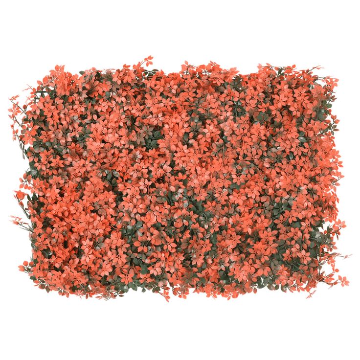 Keinotekoinen vaahteranlehtiaita 24 kpl punainen 40x60 cm (66641)