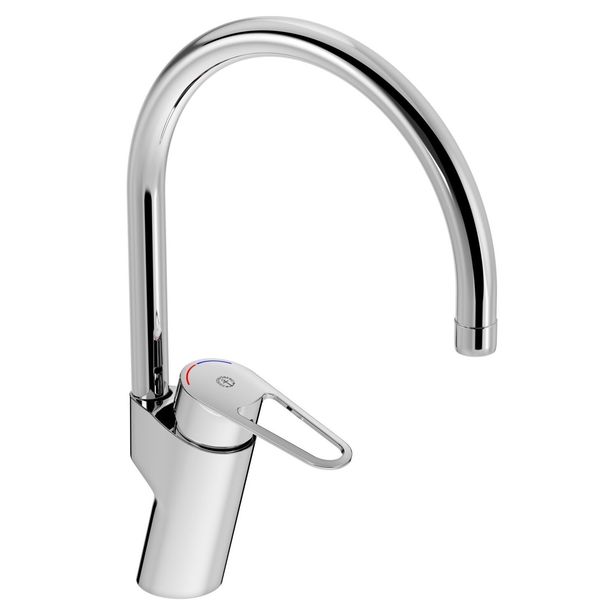 Keittiöhana Gustavsberg Nautic, korkea malli, Eco Flow, lyijytön, kromi