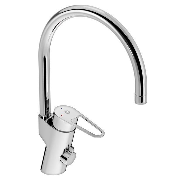 Keittiöhana Gustavsberg Nautic, korkea malli, lyijytön, APK-liitäntä, energialuokka A, kromi