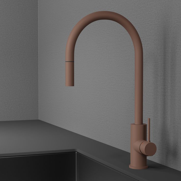 Keittiöhana by Scandtap Accent Rust APK-liitännällä ulosvedettävä juoksuputki