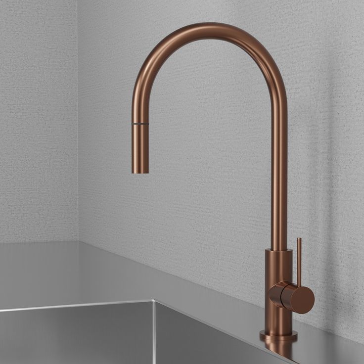 Keittiöhana Scandtap Steel Accent Amber kupari