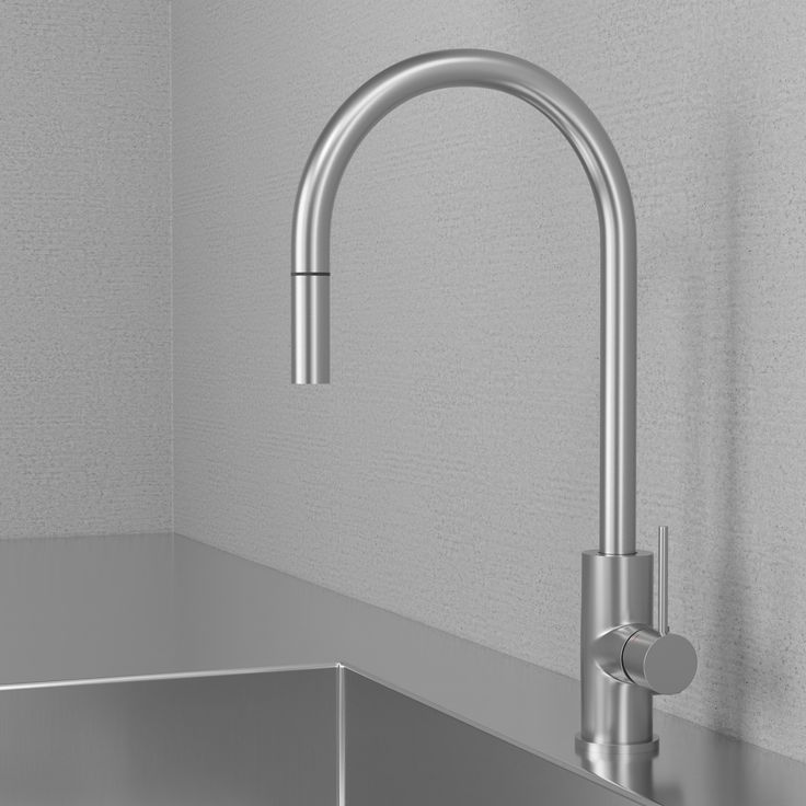 Keittiöhana Scandtap Steel Accent D pesukoneventtiilillä