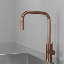 Keittiöhana Scandtap Steel Accent Square Amber D, kupari