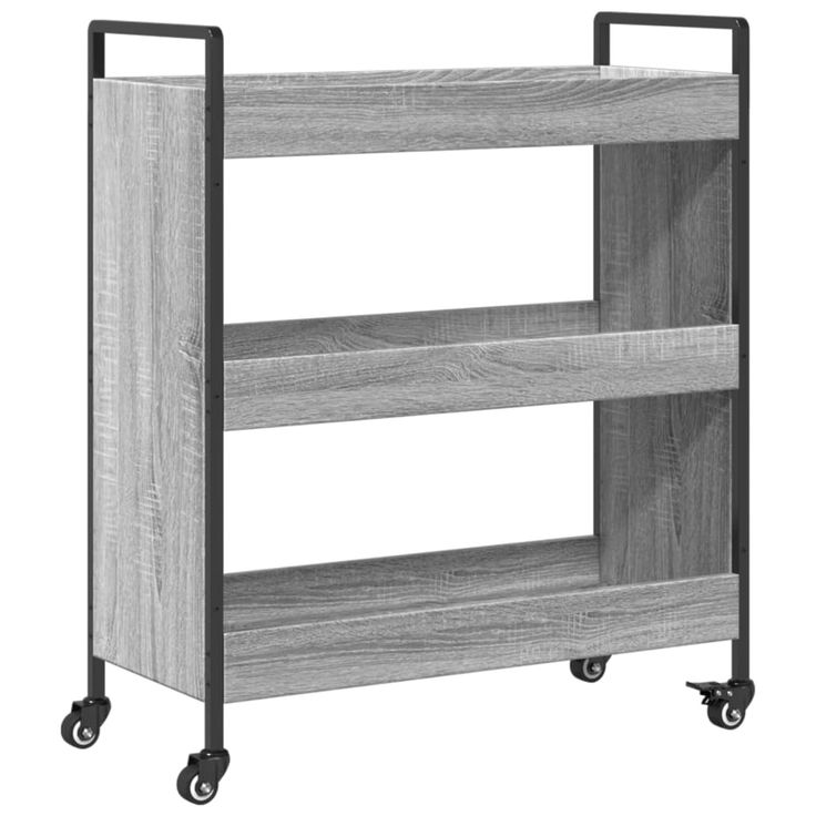 Keittiövaunu harmaa Sonoma 70x30x82 cm tekninen puu (42319)