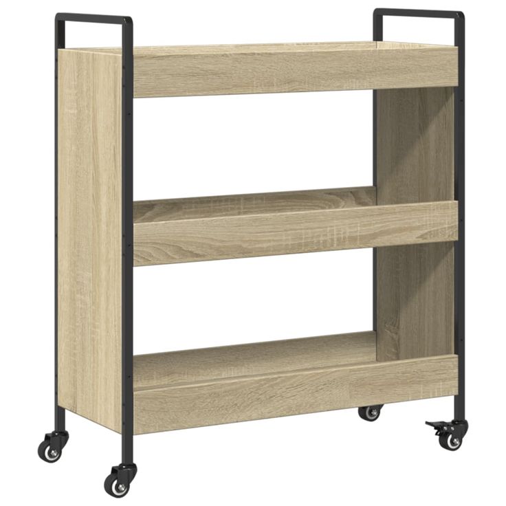 Keittiövaunu Sonoma-tammi 70x30x82 cm tekninen puu (42317)