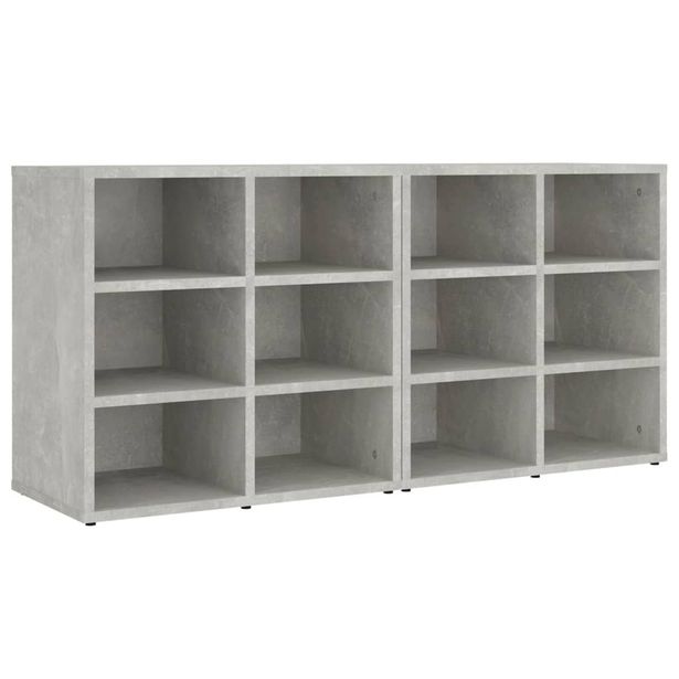 Kenkäkaappi 2kpl betoninharmaa 52,5x30x50 cm (08693)