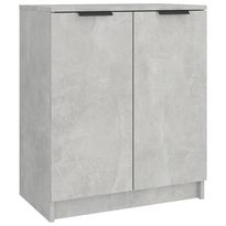 Kenkäkaappi betoninharmaa 59x35x70 cm tekninen puu (11425)
