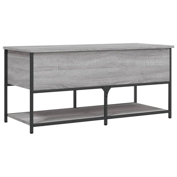 Kenkäpenkki harmaa Sonoma 100x42,5x47 cm tekninen puu (39026)