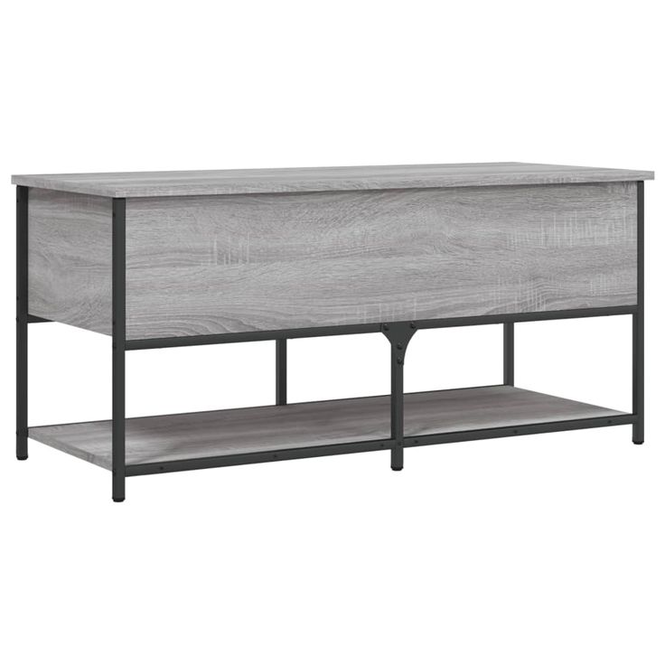 Kenkäpenkki harmaa Sonoma 100x42,5x47 cm tekninen puu (39026)