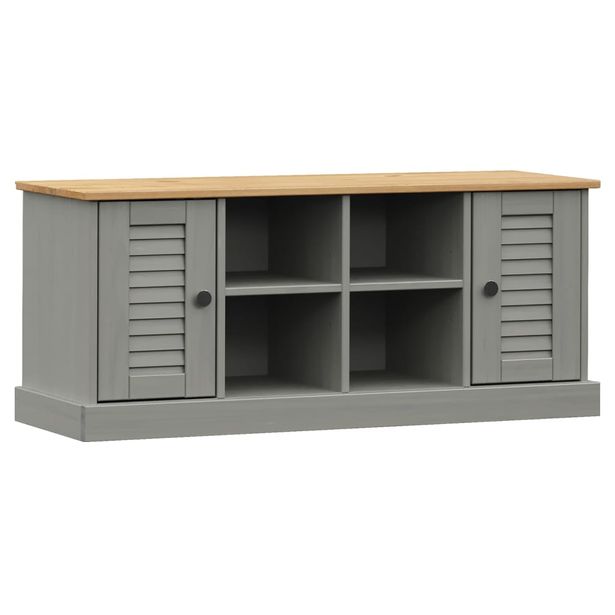 Kenkäpenkki VIGO harmaa 106x35x45 cm täysi mänty (53180)