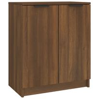 Kenkäteline ruskea tammi 59x35x70 cm tekninen puu (17104)