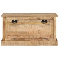 Kenkien säilytyspenkki 85x40x45 cm täysi mangopuu (37827)