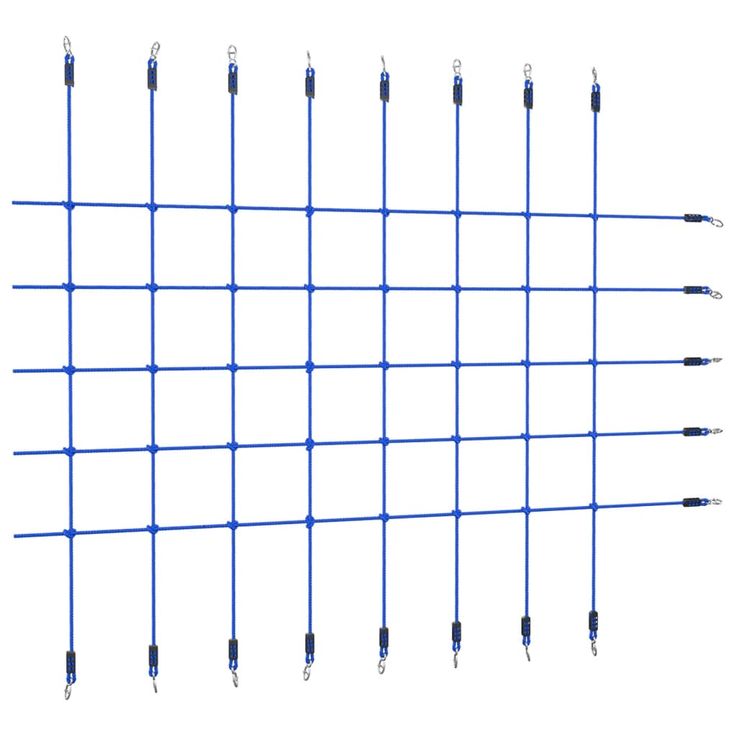 Kiipeilyverkko 200x150 cm sininen