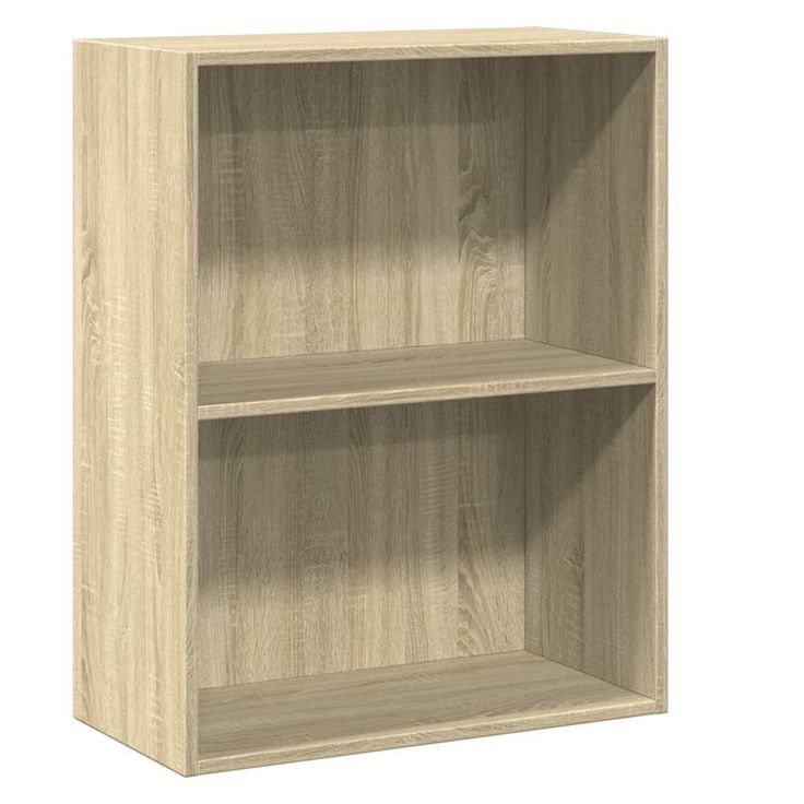 kirjahylly 2-tasoinen Sonoma-tammi 60x30x76,5 cm lastulevy (00966)