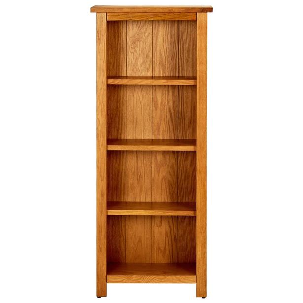 Kirjahylly 4 tasoa 45x22x110 cm täystammi (31740)