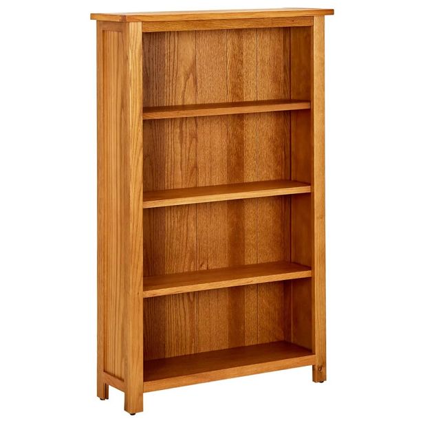 Kirjahylly 4 tasoa 70x22x110 cm tammi
