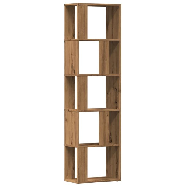 Kirjahylly artesaani tammi 45x24x159 cm tekninen puu (55785)