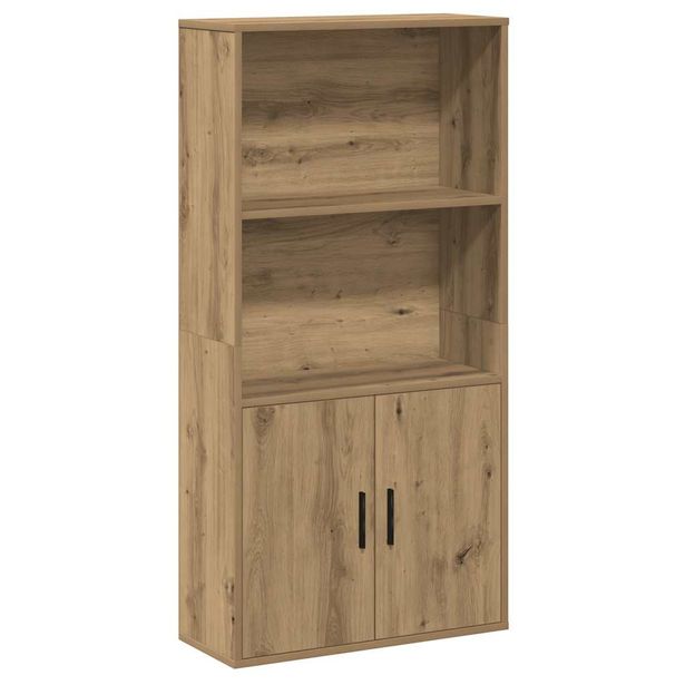 Kirjahylly artesaani tammi 60x24x120 cm tekninen puu (60426)
