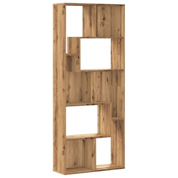 Kirjahylly artesaani tammi 67x24x161 cm tekninen puu (56015)