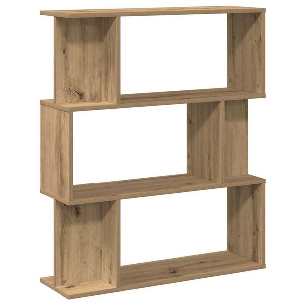 Kirjahylly artesaani tammi 80x24x96 cm tekninen puu (55773)