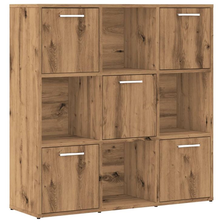 Kirjahylly artesaani tammi 90x28x90 cm tekninen puu ja rauta (56059)