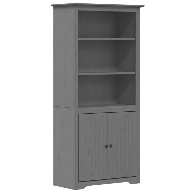 Kirjahylly BODO harmaa 82x40x173 cm täysi mänty (55058)