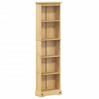 Kirjahylly Corona 46x20x170 cm täysi mänty (02779)