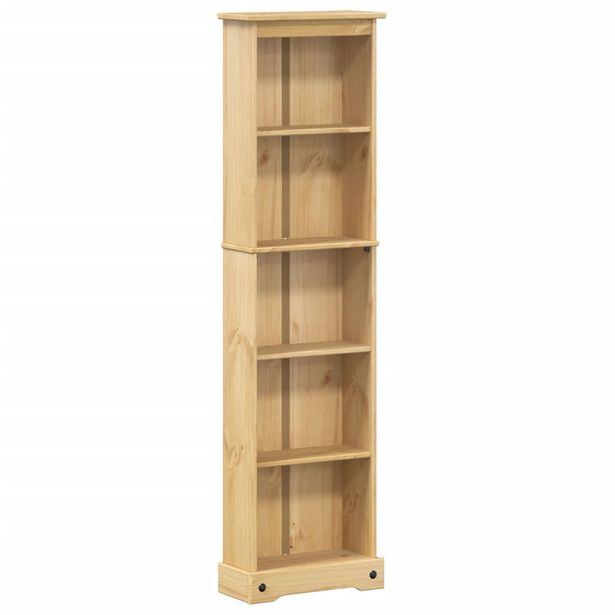 Kirjahylly Corona 46x20x170 cm täysi mänty (02779)